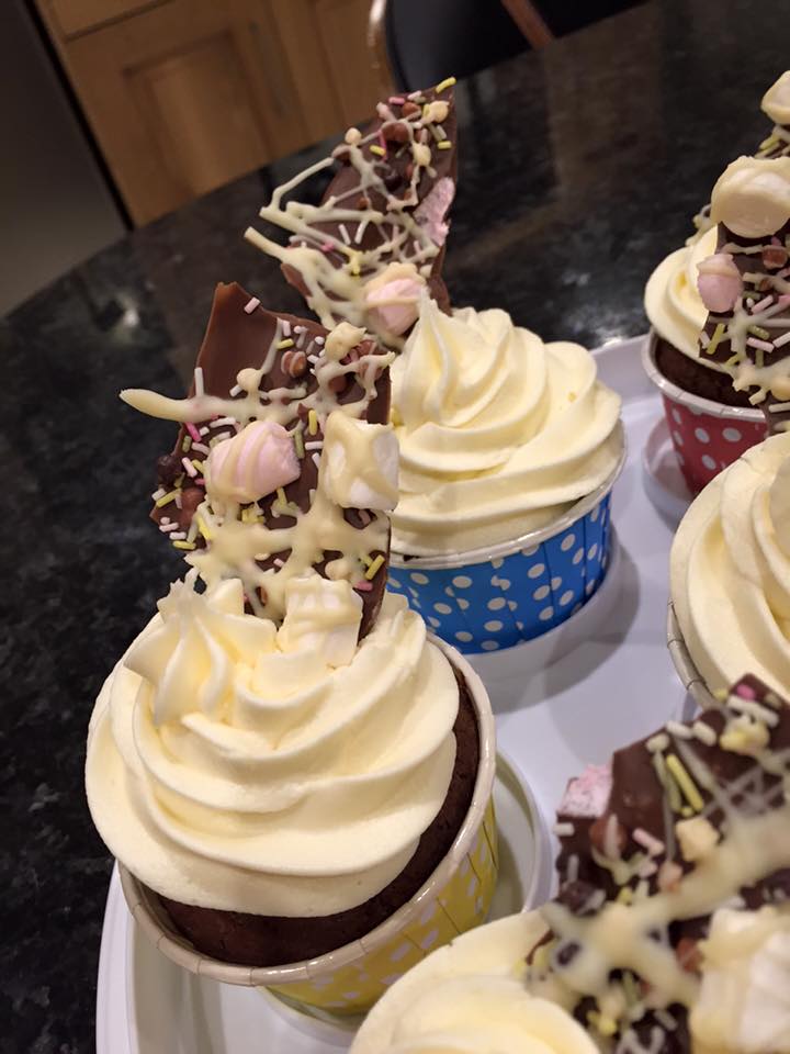 cupcakes, rocky road, marshmallow frosting, jo wheatley, kids parties, cupcake cones