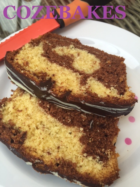 marble cake, vanilla and chocolate marble cake, cozebakes, mary berry marble cake, 