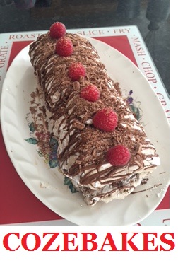 gluten free, desserts, gluten free desserts, meringue roulade, roulade, cozebakes, chocolate meringue roulade christmas dessert ideas, christmas baking ideas, dinner party desserts