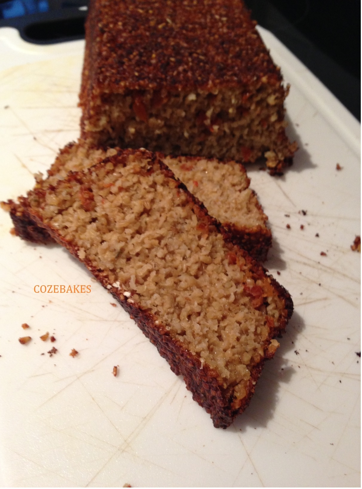 oaty brown bread, gluten free brown bread, no flour bread, easy brown bread