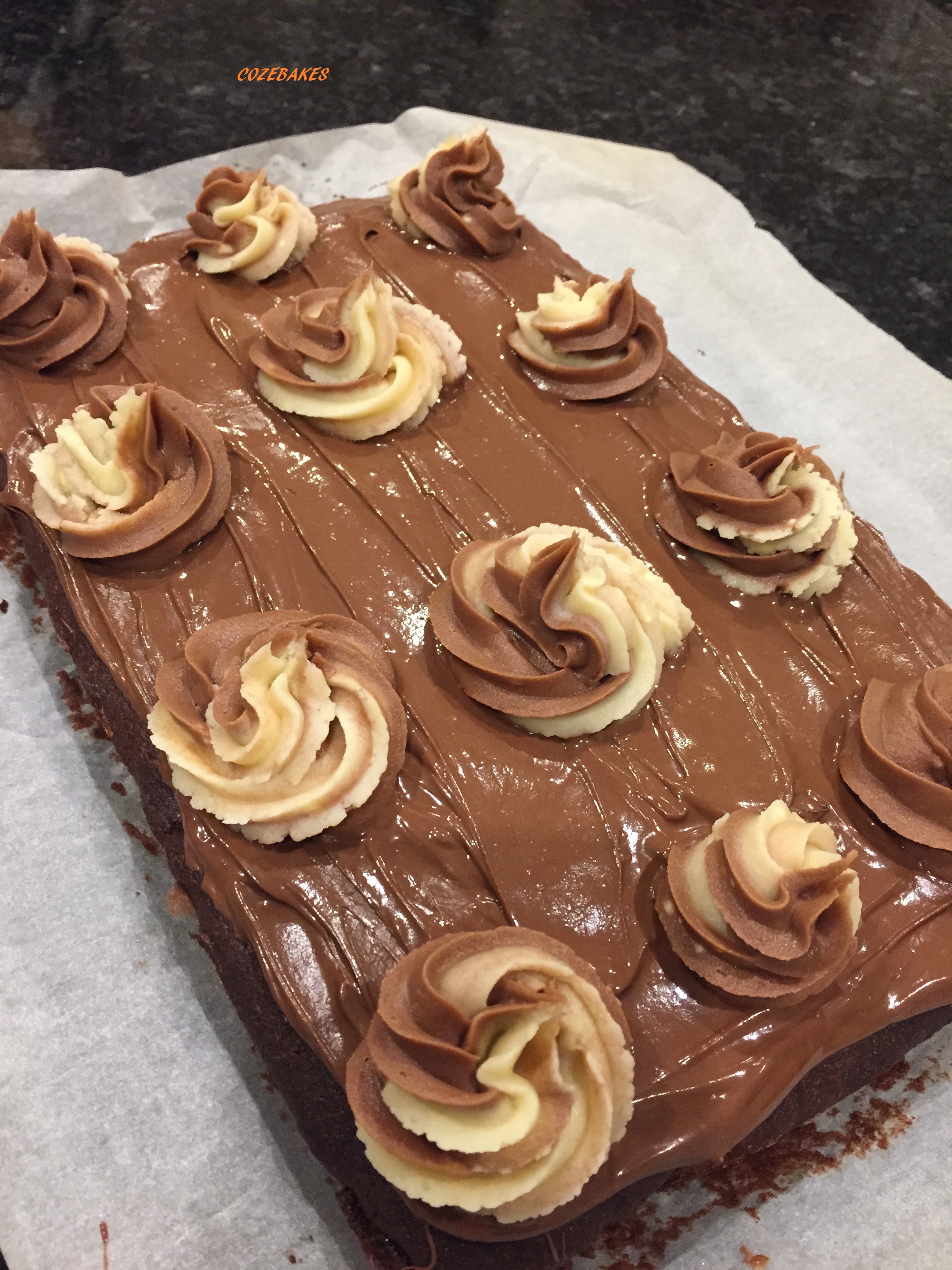 chocolate nutella squares, nutella, chocolate, traybake, nutella squares