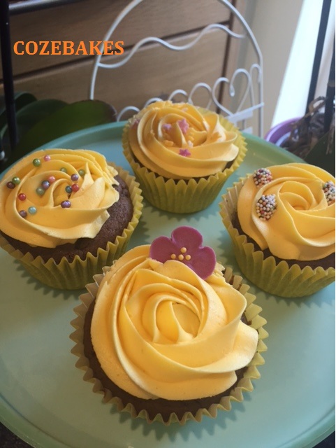 chocolate orange cupcakes, nestle chocolate orange, cupcakes, pretty cupcakes, cozebakes, chocolate cupcakes, orange flavoured cupcakes,